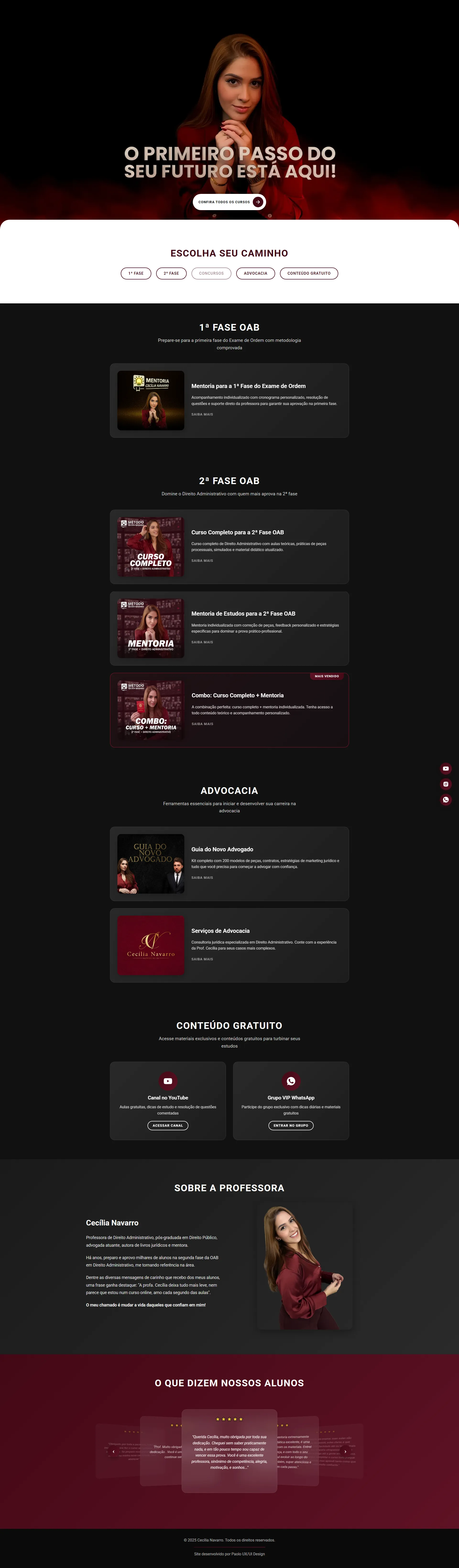 Protótipo da Homepage